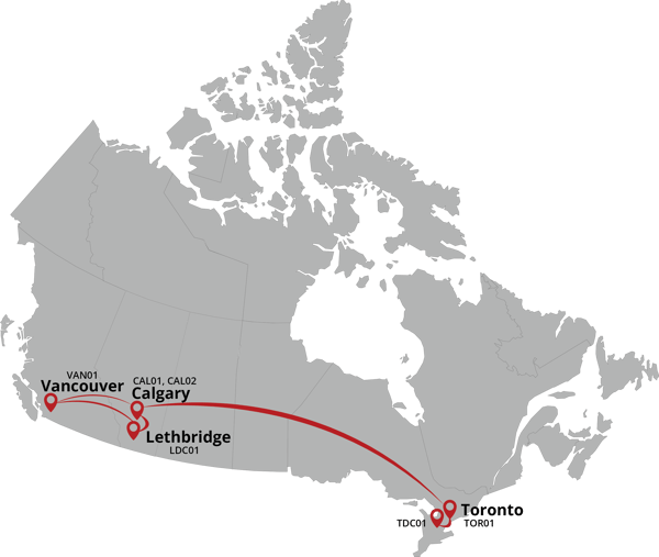 canada map-2 pins-2